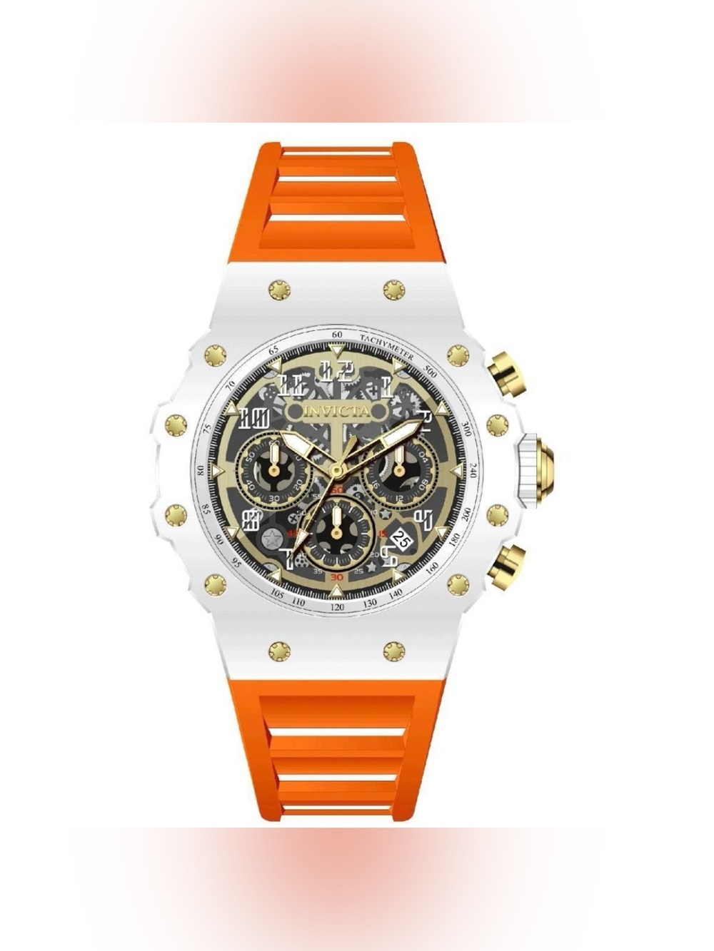 69651 - Invicta Racing Vaulthan Men's Watch - 44mm, Orange